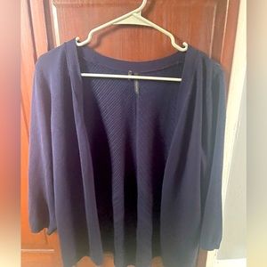 Maurice’s navy cardigan